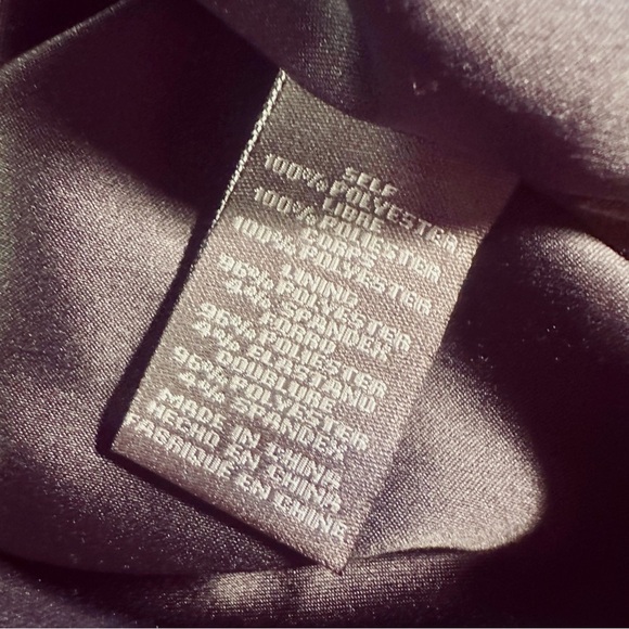 NWOT Vince Camuto Blue & Copper Abstract Watercolor Print Pleated Shift Dress 8 - Picture 6 of 15